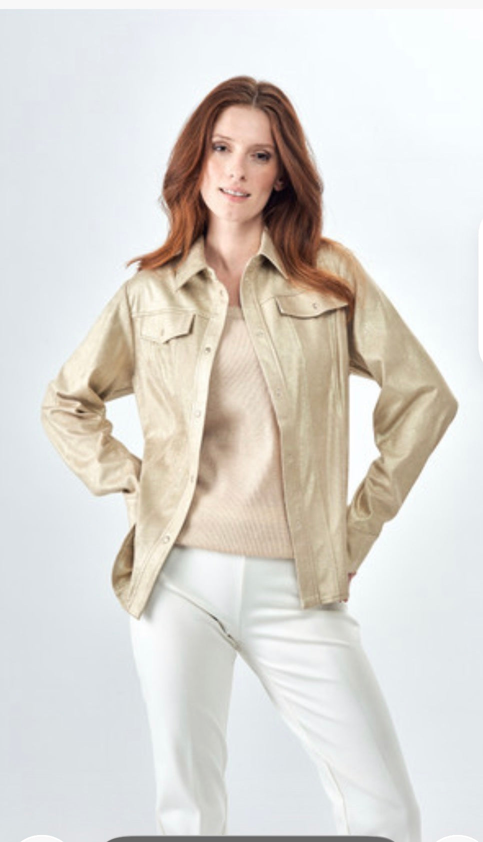 Metallic Olivia Shacket