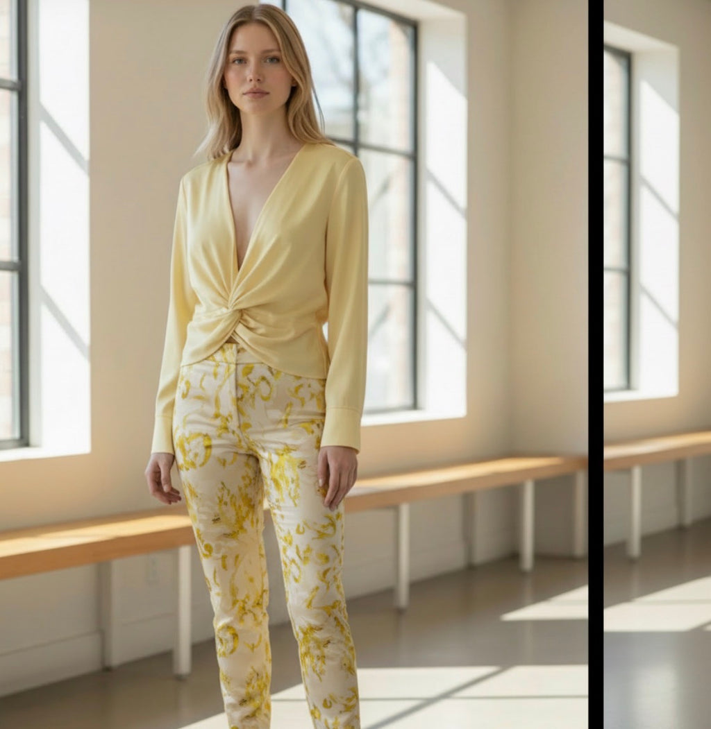 Diomi-Yellow Blouse