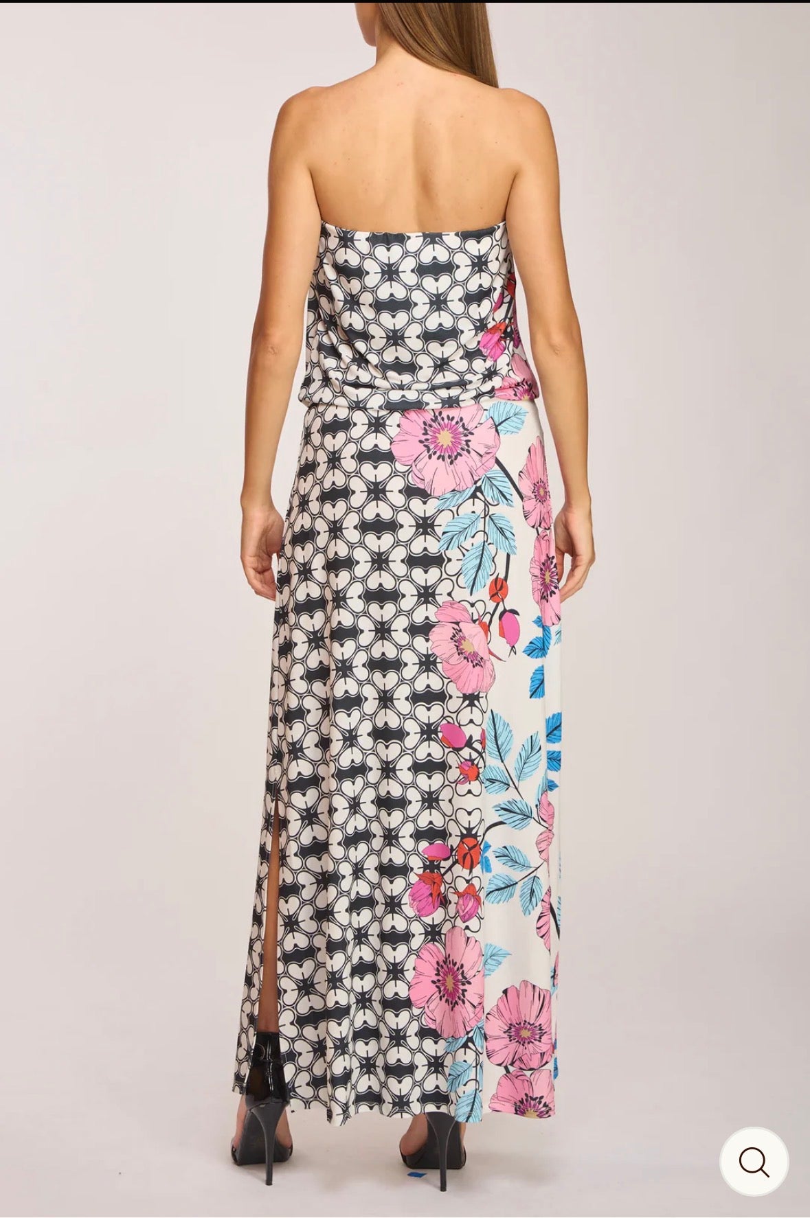 Julian Chang-Strapless Maxi Dress