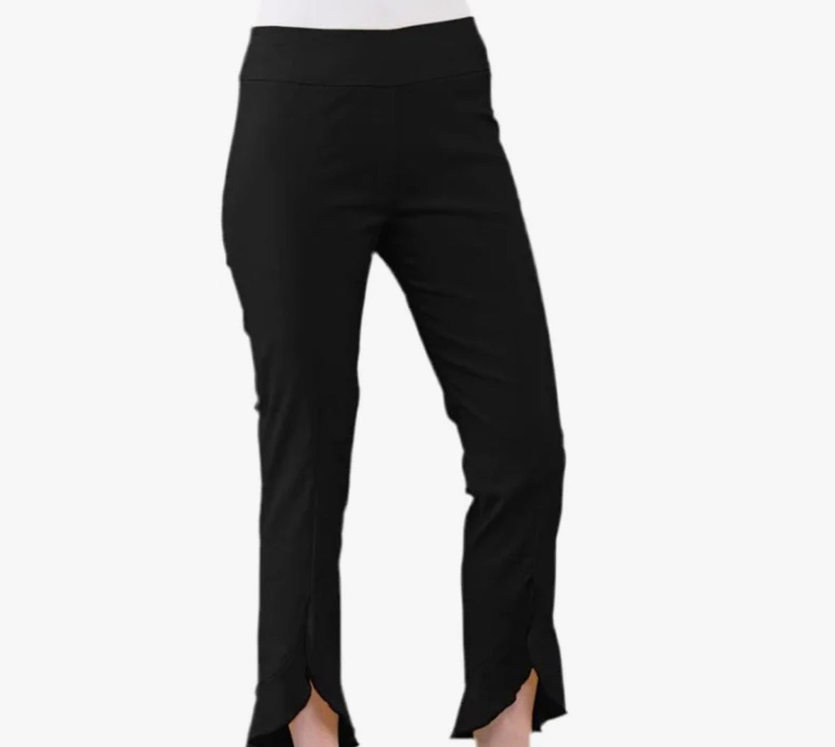 Petal Hem Capri Pants