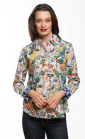 Cape Cod Top with Flowers and Creatures