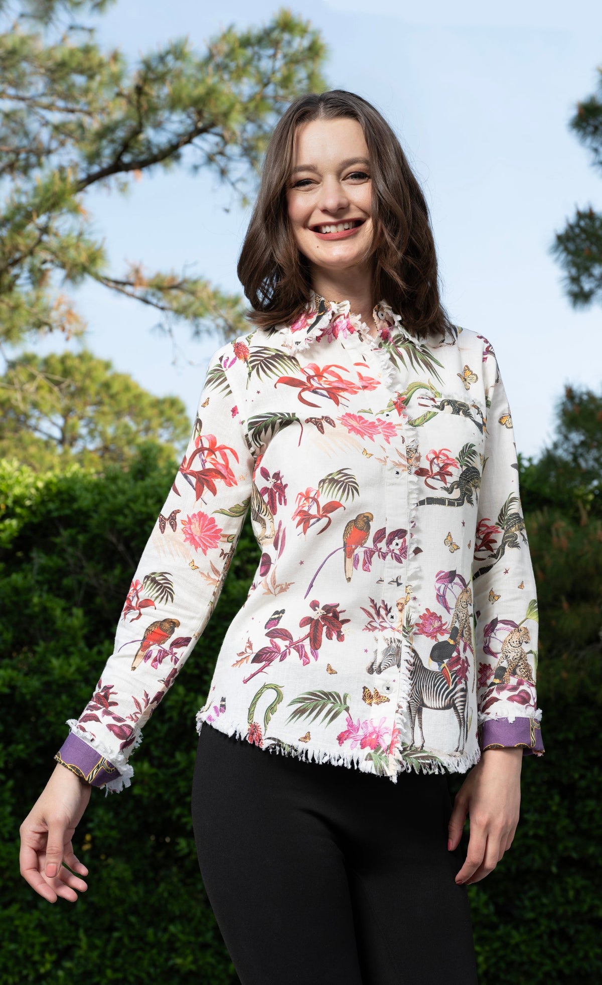 Cape Cod Top Veldt Print with Animals