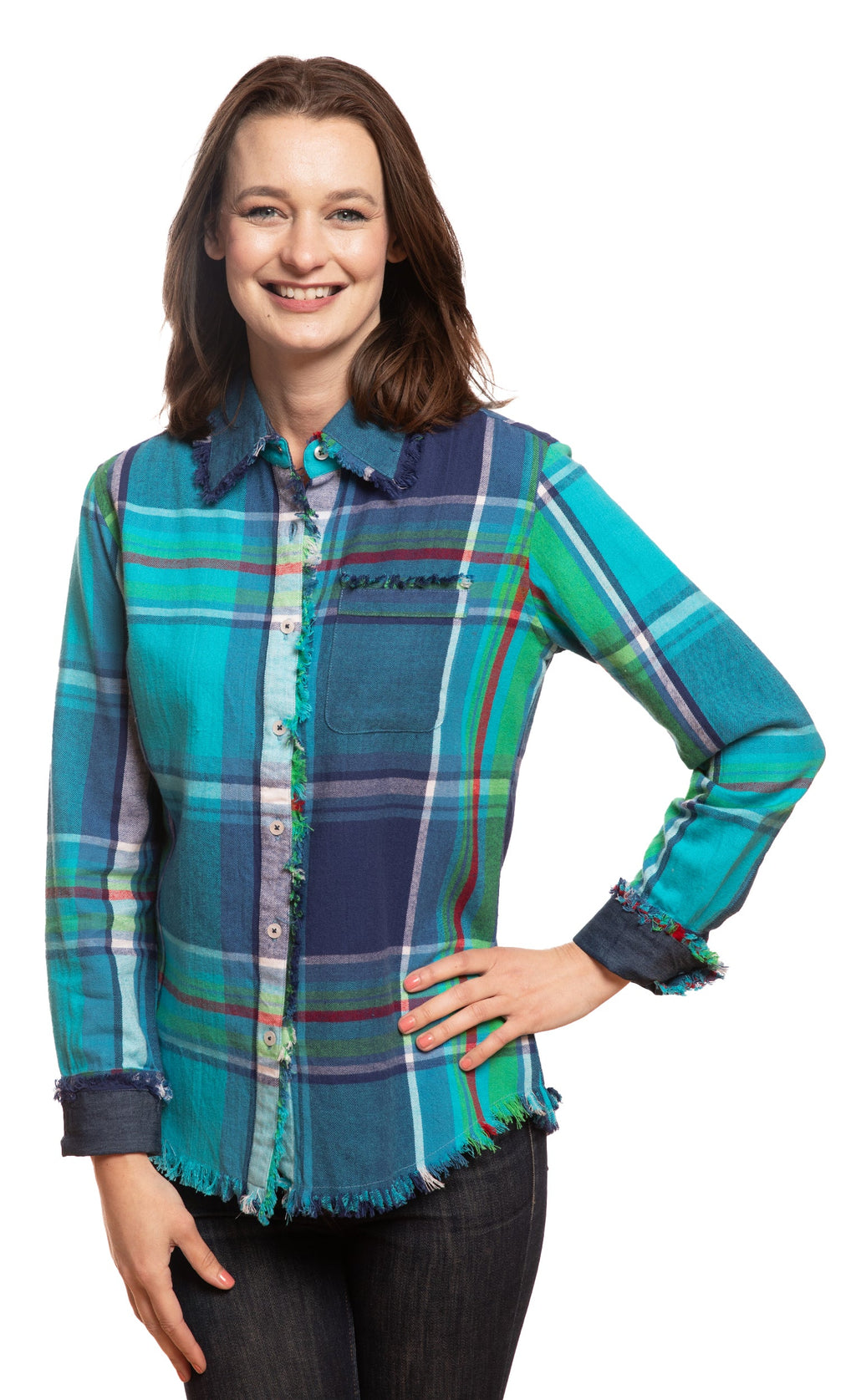 Cape Cod Top Blues Yarn-Dyed Plaid