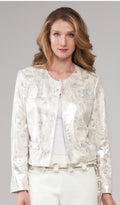 Printed Charlotte Vegan Leather Jacket