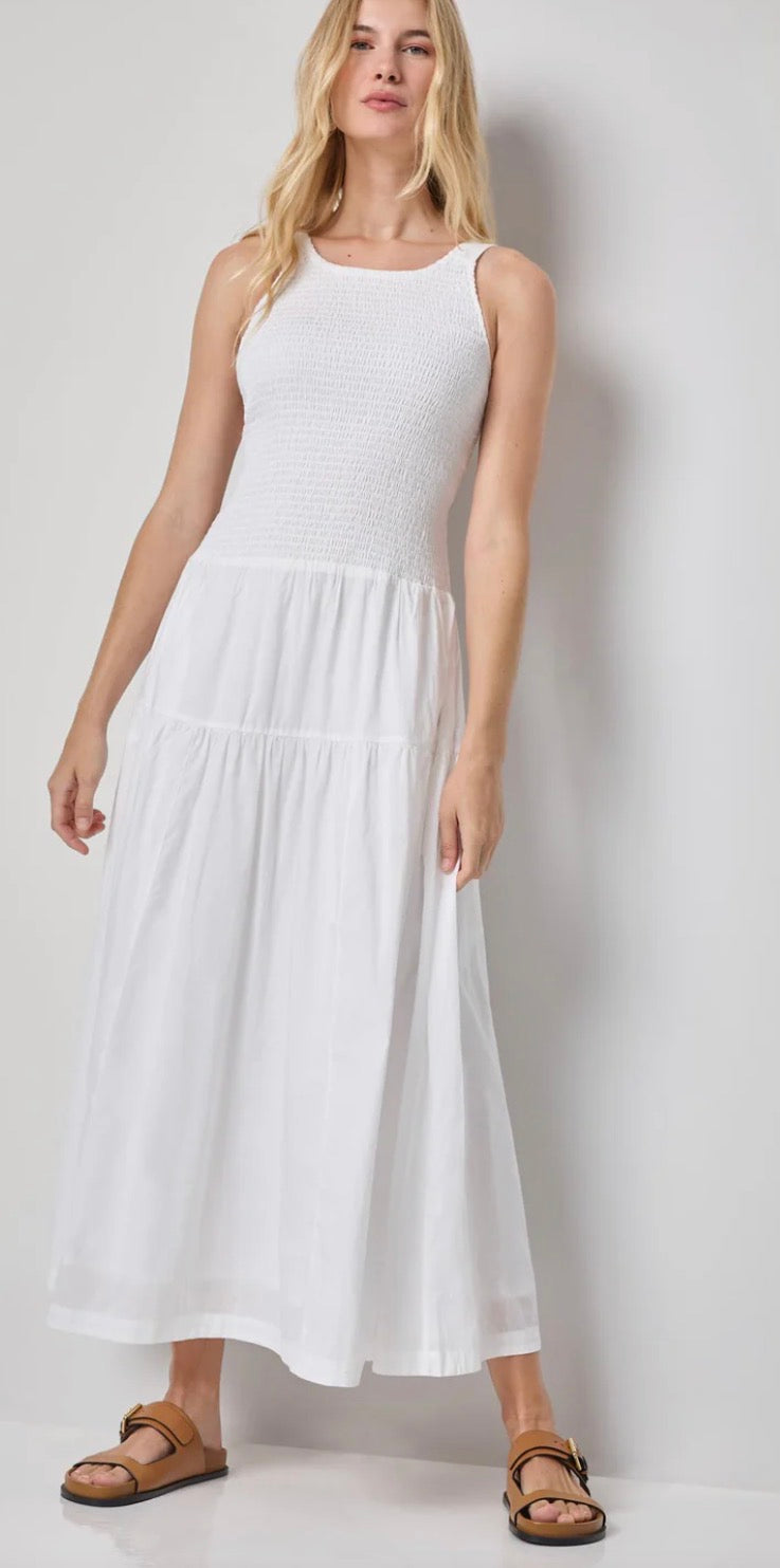 Lilla P-SMOCKED BODICE MAXI DRESS