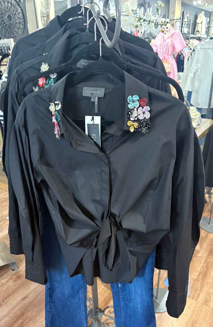 Gracia button down blouse