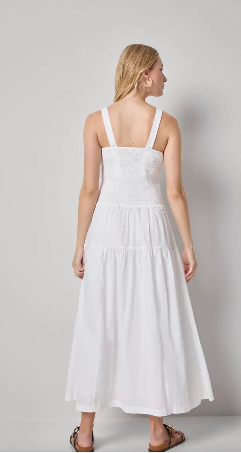 Lilla P-SMOCKED BODICE MAXI DRESS
