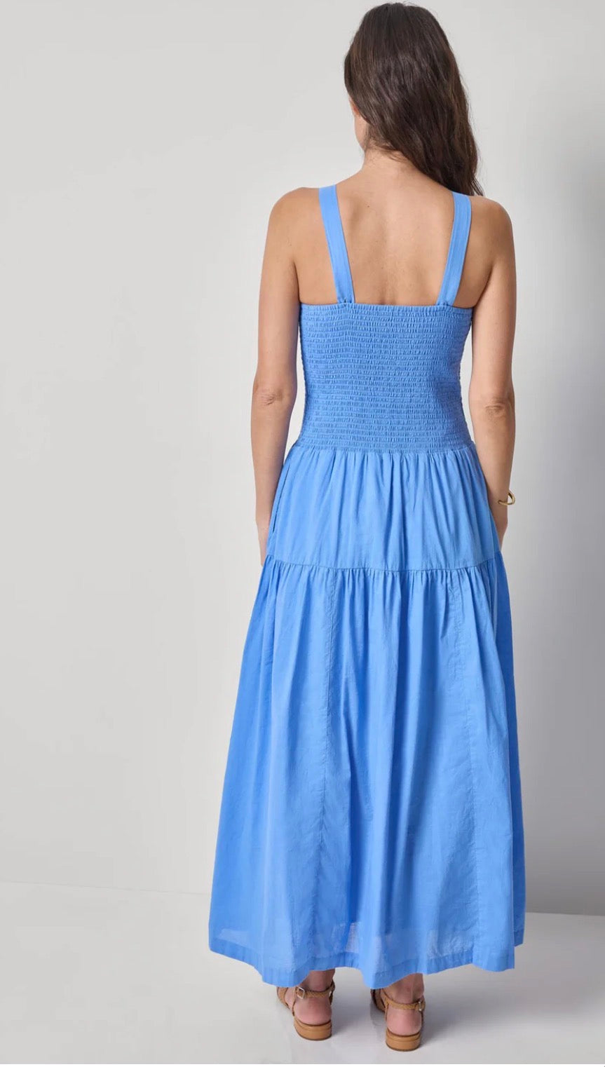 Lilla P-SMOCKED BODICE MAXI DRESS