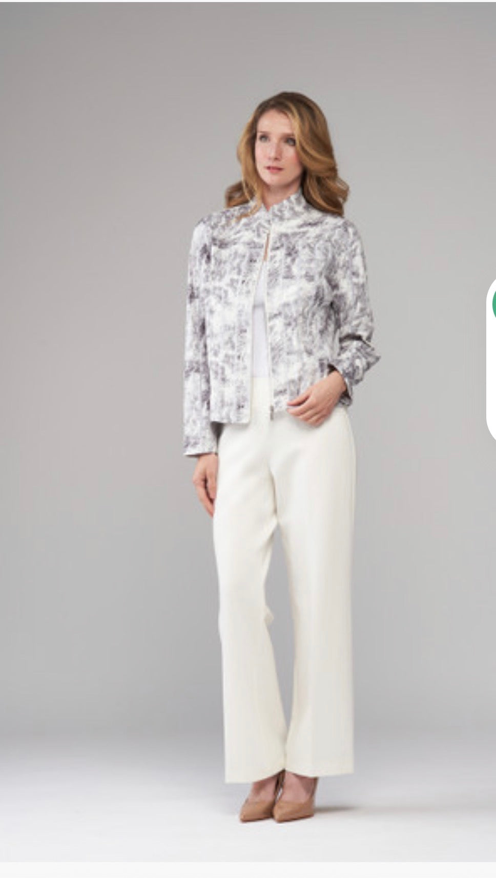 Printed Leslie Silky Suede Jacket
