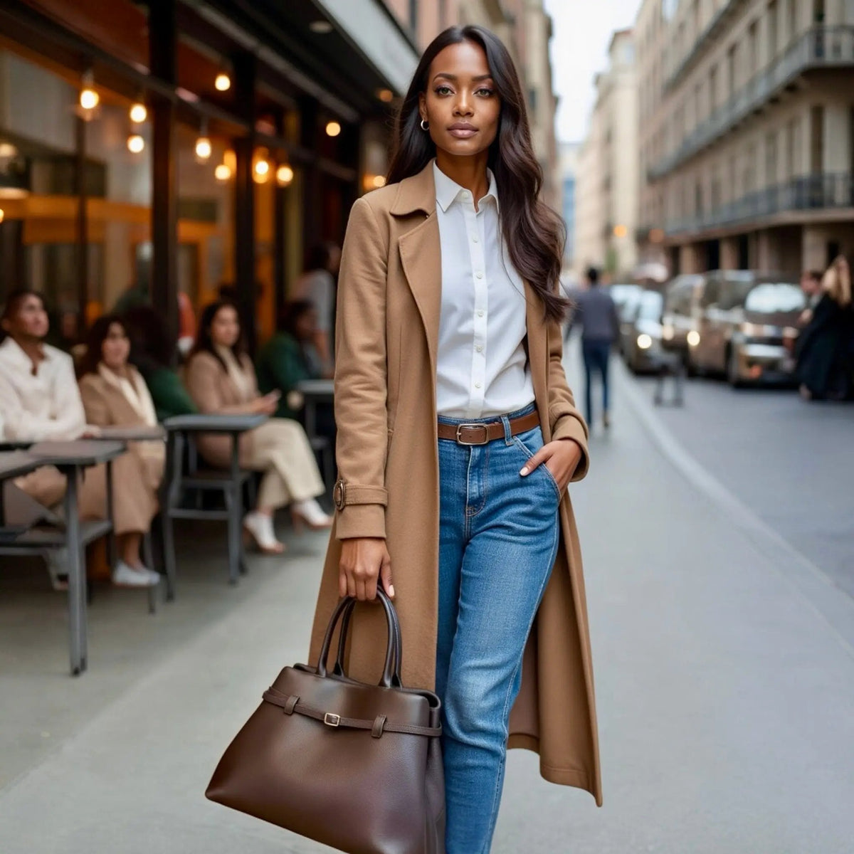 THE XL SARAH LARGE BELT TOTE BAG (FINAL SALE)