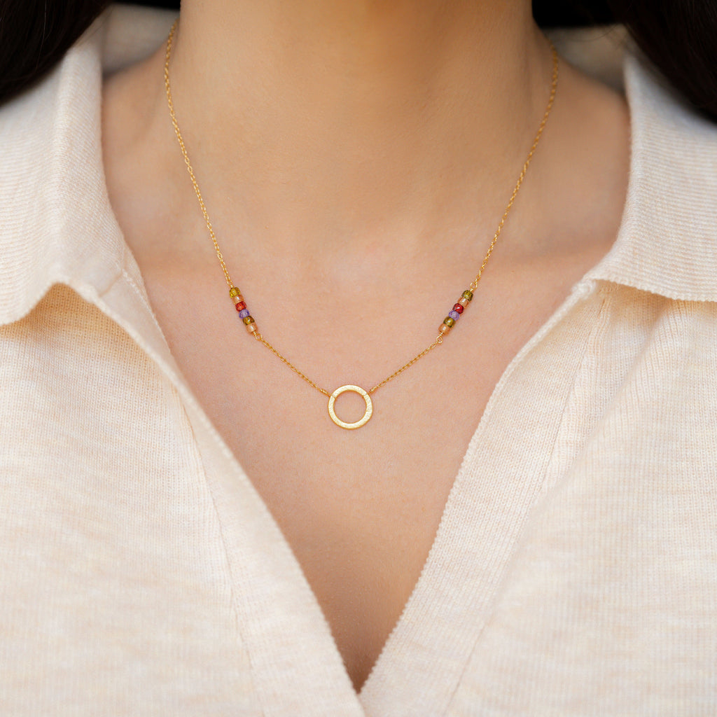 Rainbow Solara Necklace