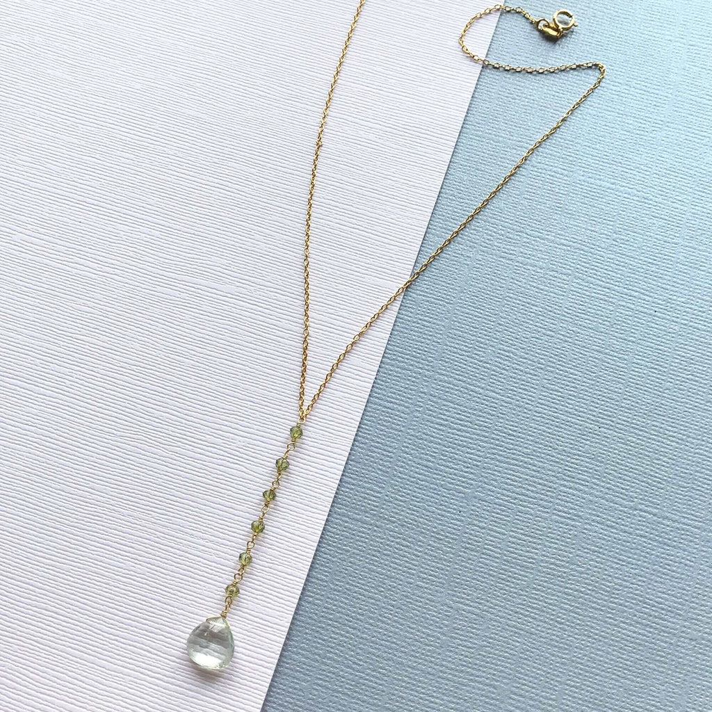 Green Amethyst Mini Yoga Pendant