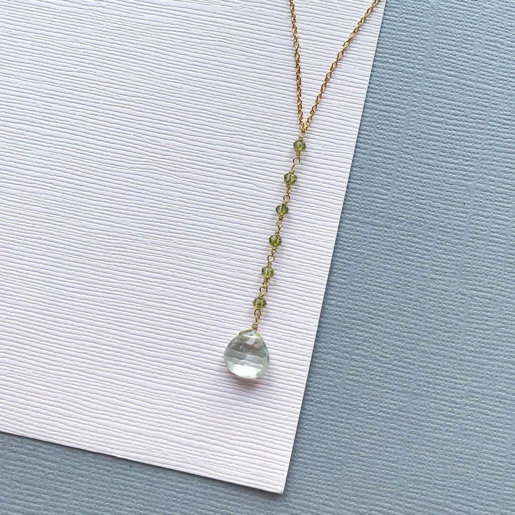 Green Amethyst Mini Yoga Pendant