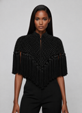 Noir Tassel Cape