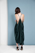 Botanist Silk Draped Dress