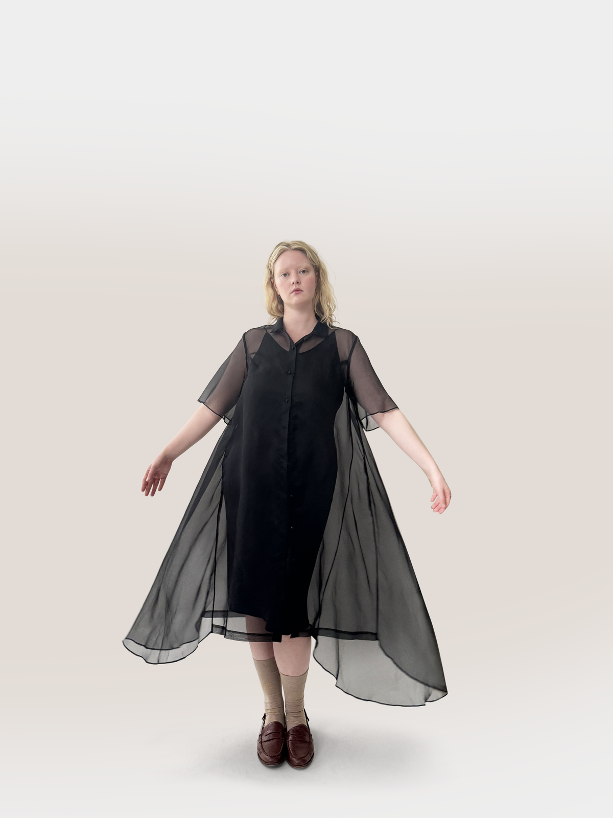 Theodora Midi Silk Bias Slip