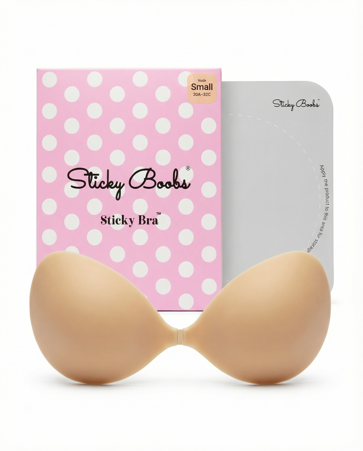 Sticky Boobs Sticky Bra – Adhesive Push-Up Backless Strapless Bra
