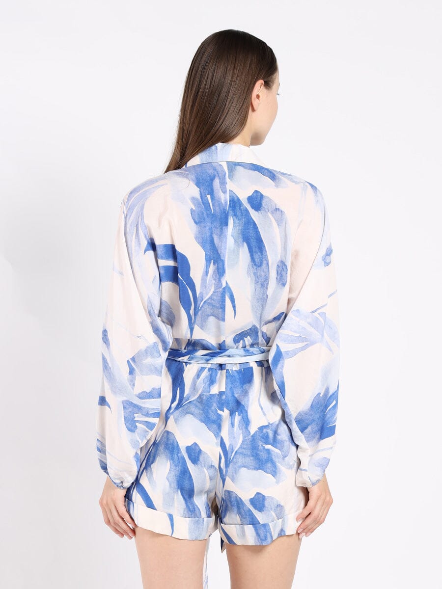 Belted Jumpsuit With a Print