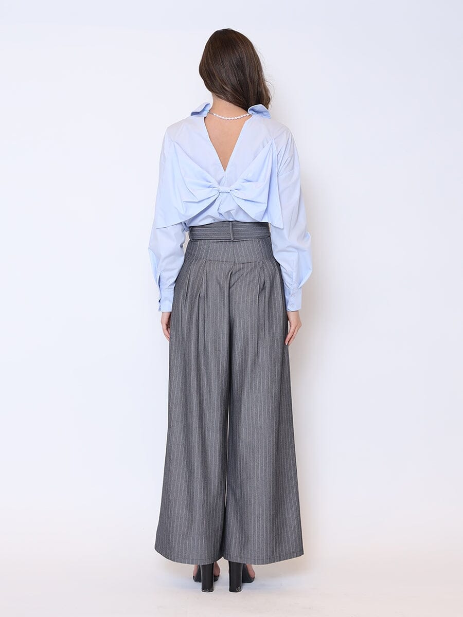 Big Bow Back Pearl Strand BTW Shoulders Top