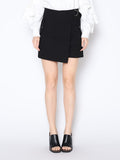 Buckle Belt Wrap Denim Skort