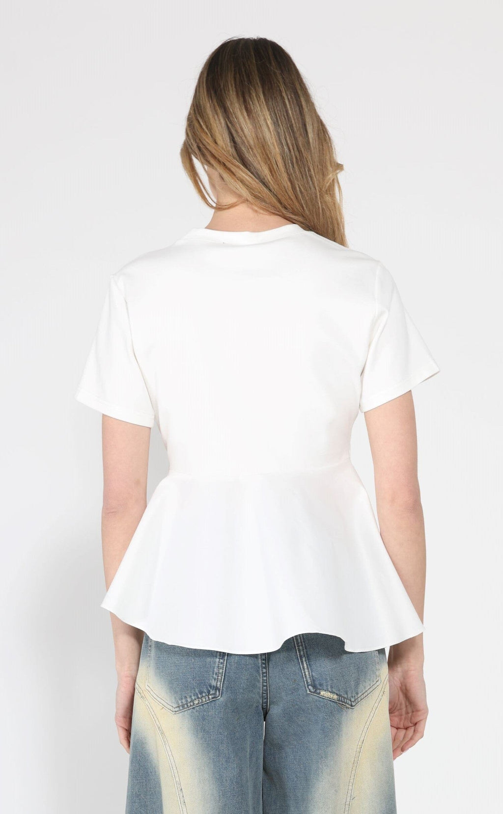 Crew Neck Oversized Bow Top