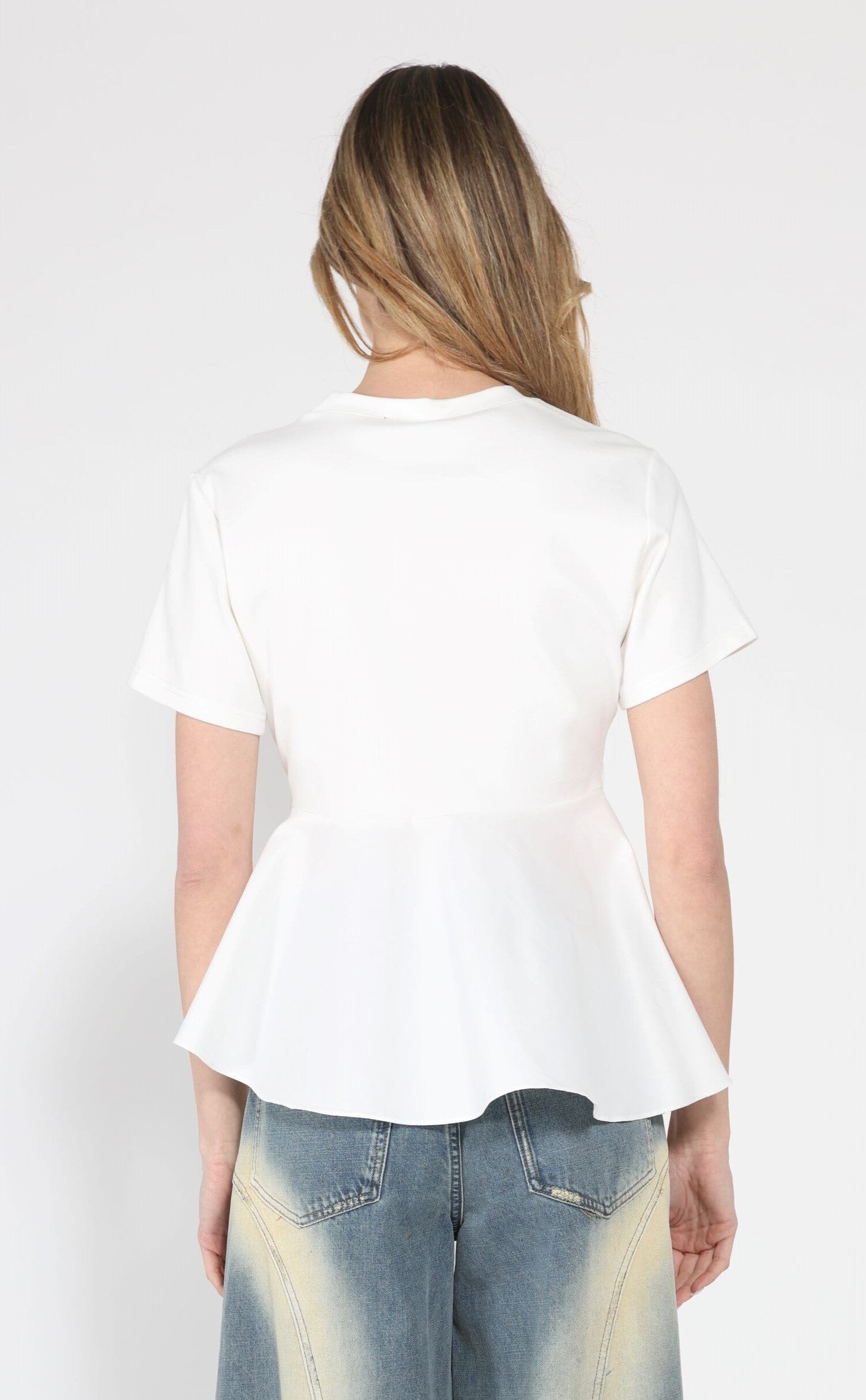 Crew Neck Oversized Bow Top