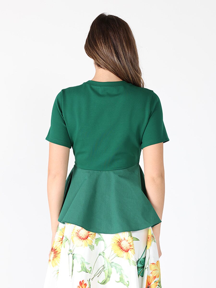 Crew Neck Oversized Bow Top