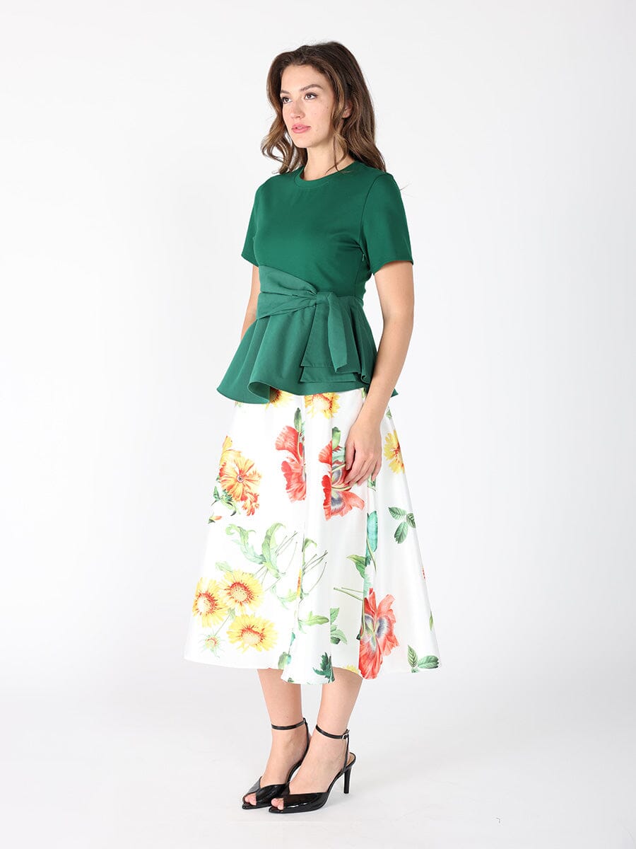 Crew Neck Oversized Bow Top