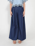 Gracia Fashion Women's Denim Wide Pants