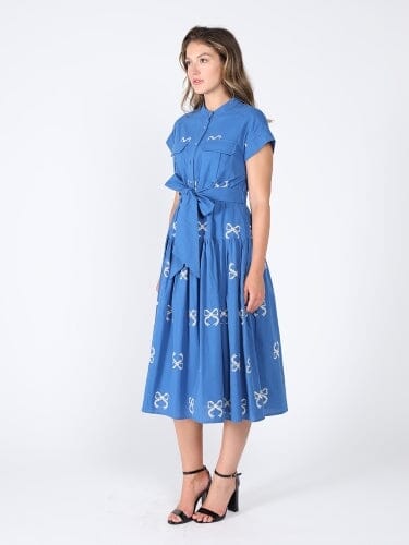 Gracia Fashion Women's Embroideried sleeveless belt dress