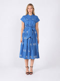 Gracia Fashion Women's Embroideried sleeveless belt dress