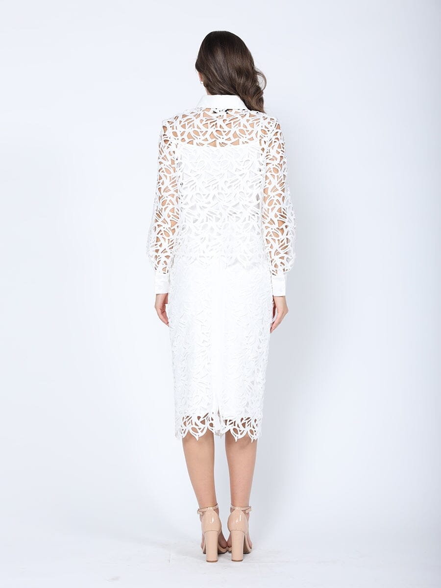 Gracia Fashion Women's Eyelet Lace Embroidered Blouse