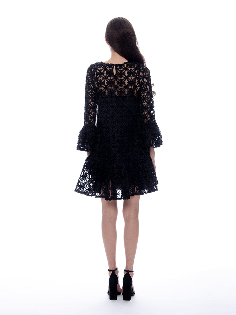 Gracia Fashion Women's Floral Pattern Sheer Midi Dress