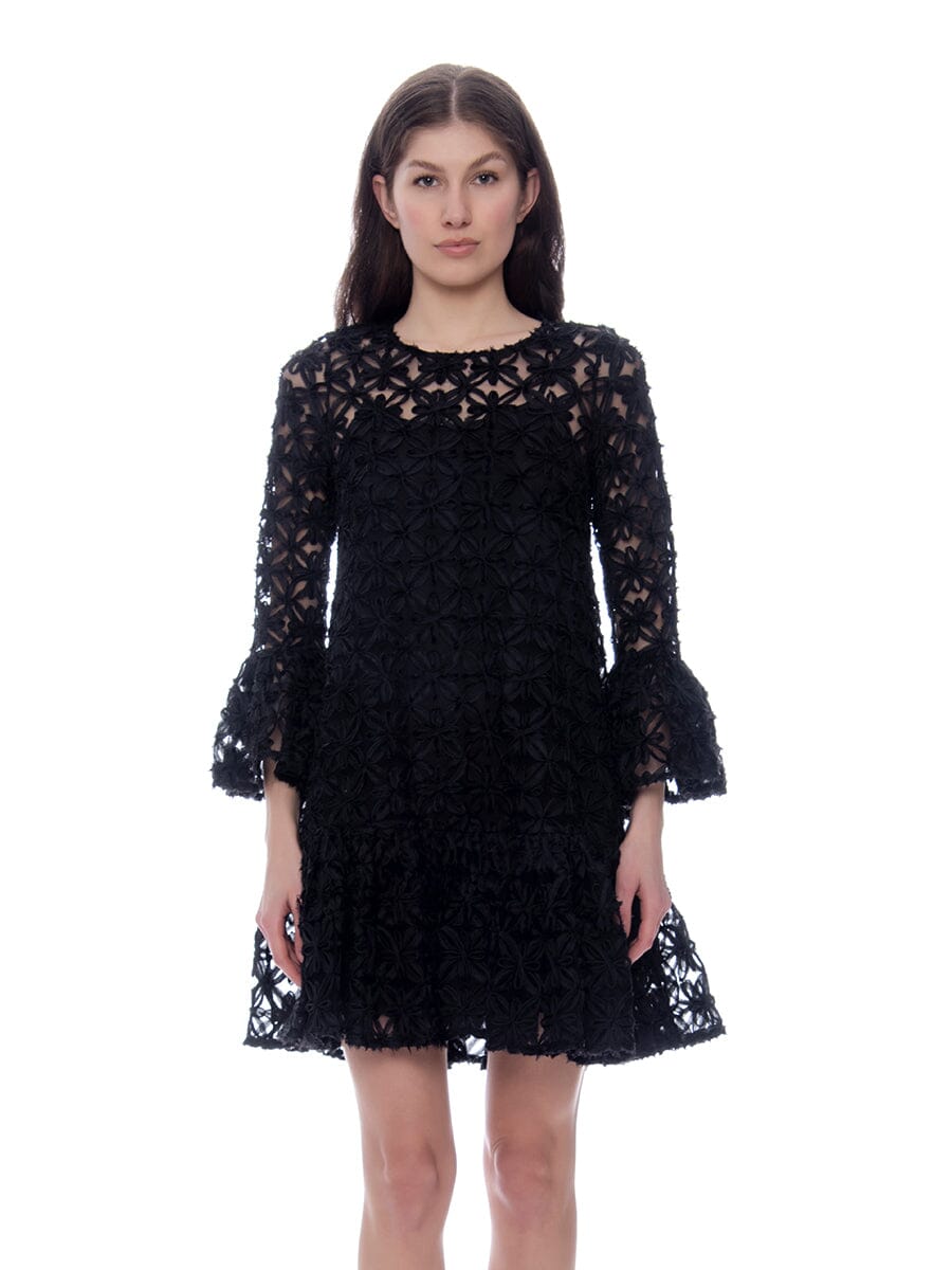 Gracia Fashion Women's Floral Pattern Sheer Midi Dress