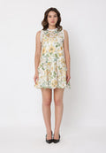 Floral Print Lace Detailed Relaxed Fit Dress