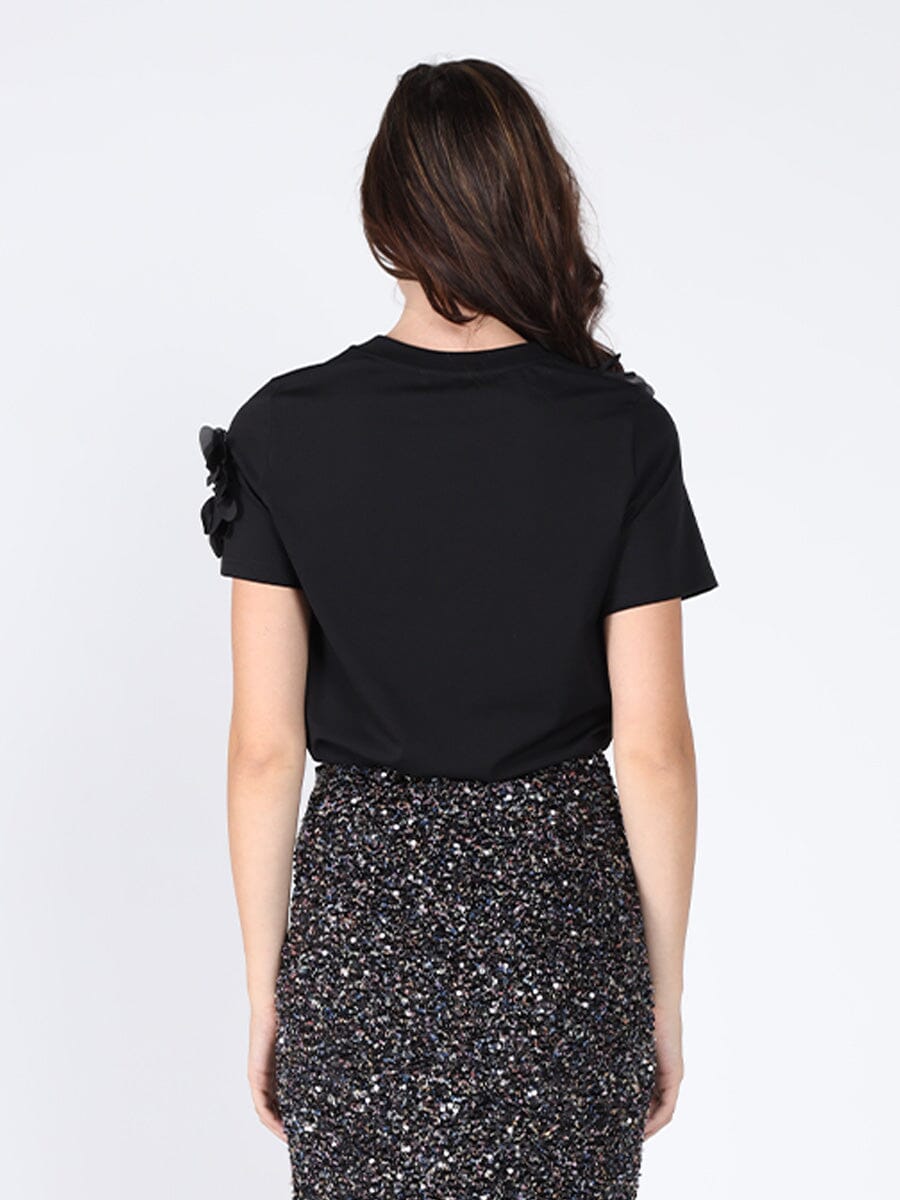 Floral Short Sleeve Round Neck T-shirt