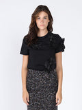 Floral Short Sleeve Round Neck T-shirt