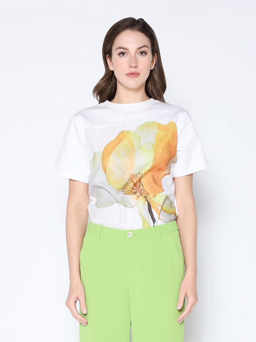 Flower Print Design T-Shirt