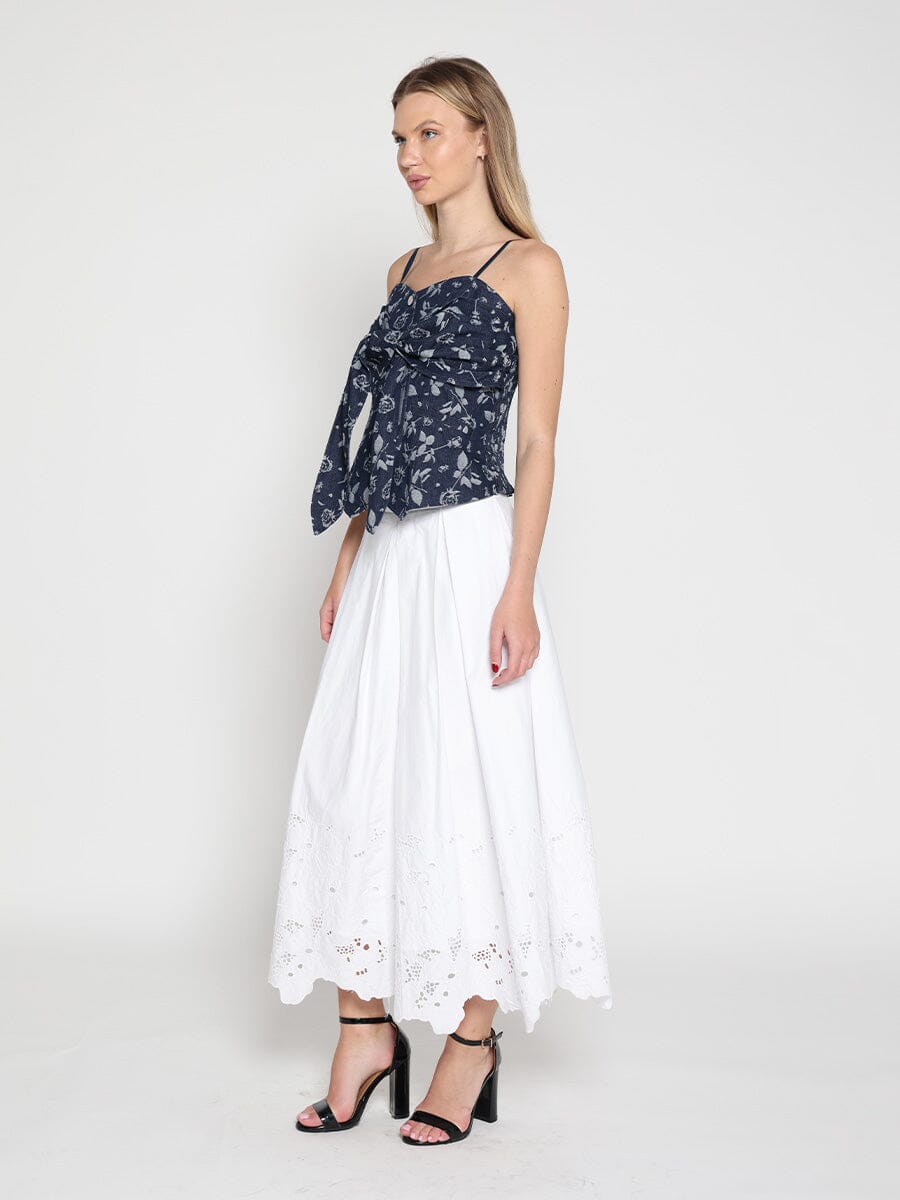 Gracia Fashion Women's Front Tie Design Strape Top