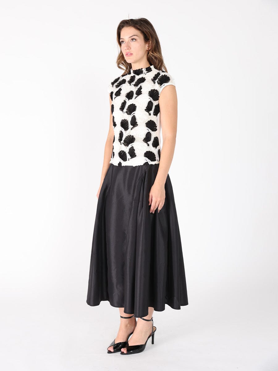 Gracia Fashion Women's Wide Width Skirt with Back Zipper