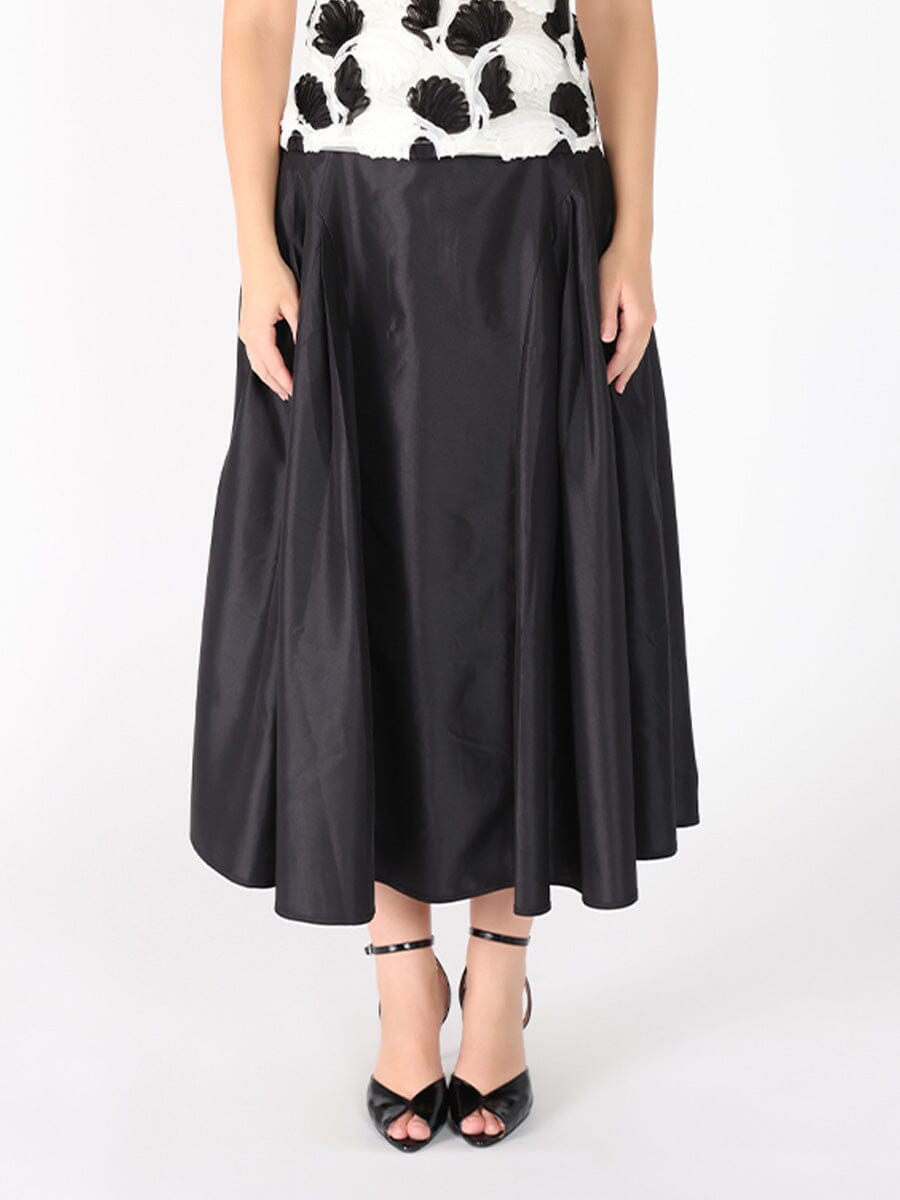 Gracia Fashion Women's Wide Width Skirt with Back Zipper