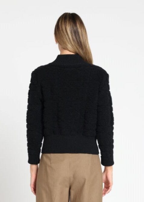 Gracia Fashion Women's Zip up long sleeve textured jacket