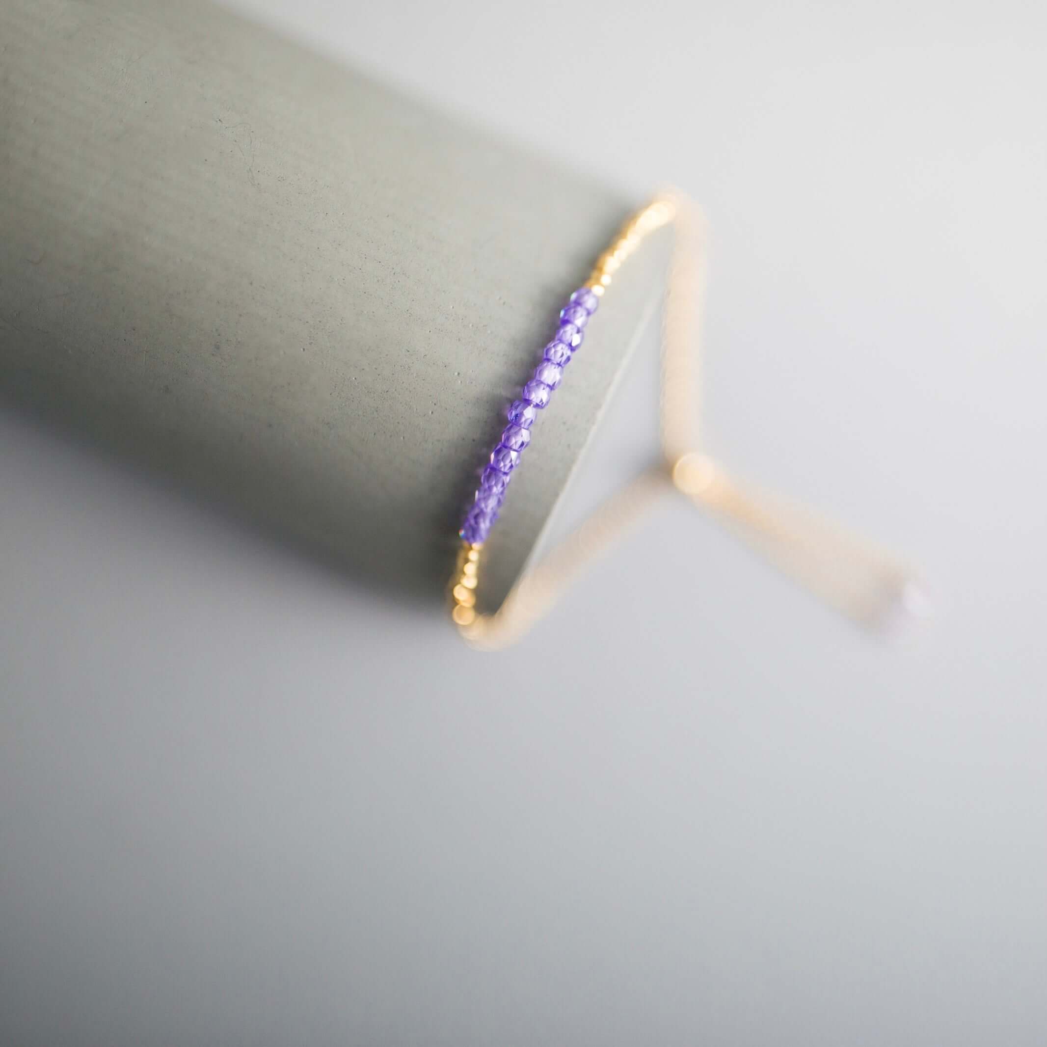 Blue Chalcedony Adjustable Stacking Bracelet