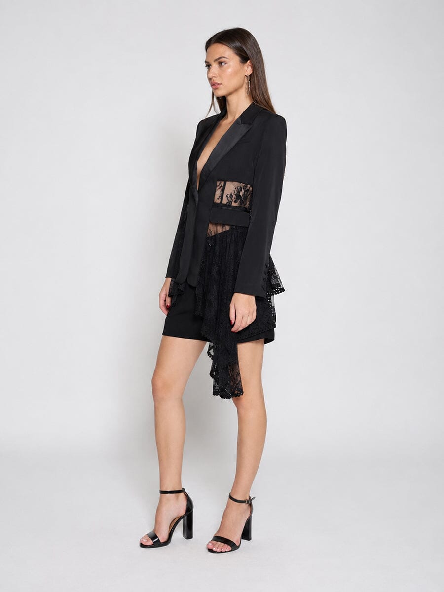Lace Contrast Jacket