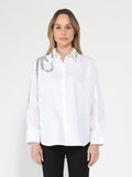 Gracia Fashion Women's Long Sleeve Shirt Button Down Sequin Embellished