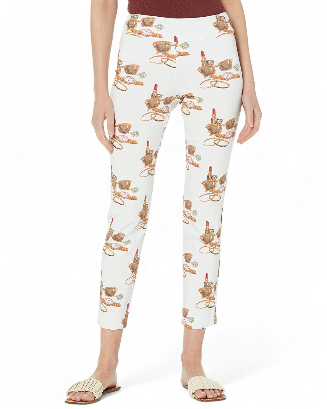 Krazy Larry P507 Pull on Pant - Lipstick