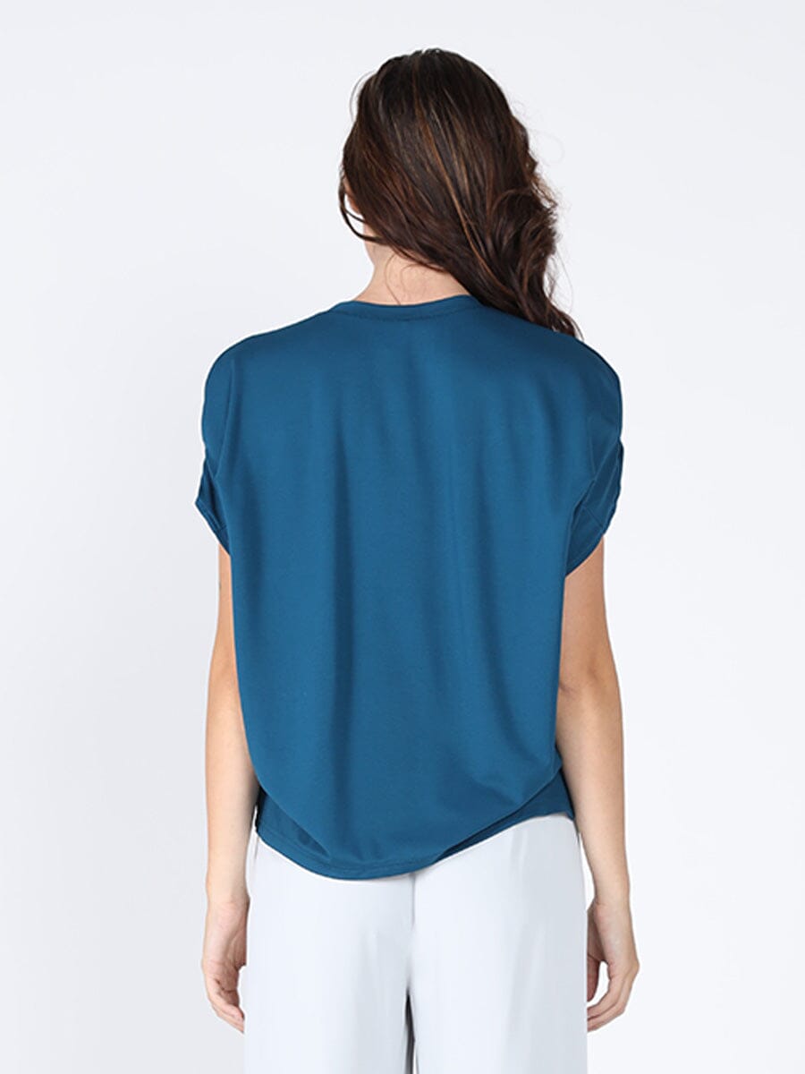 Pearl Work Round Neck Top
