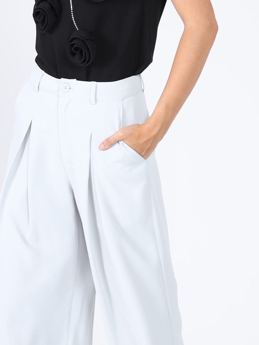 Pleated Wide Leg Pants