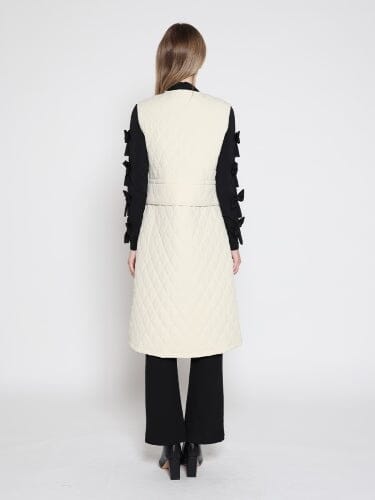 Gracia Fashion Women's Quilted Sleeveless Long Vest