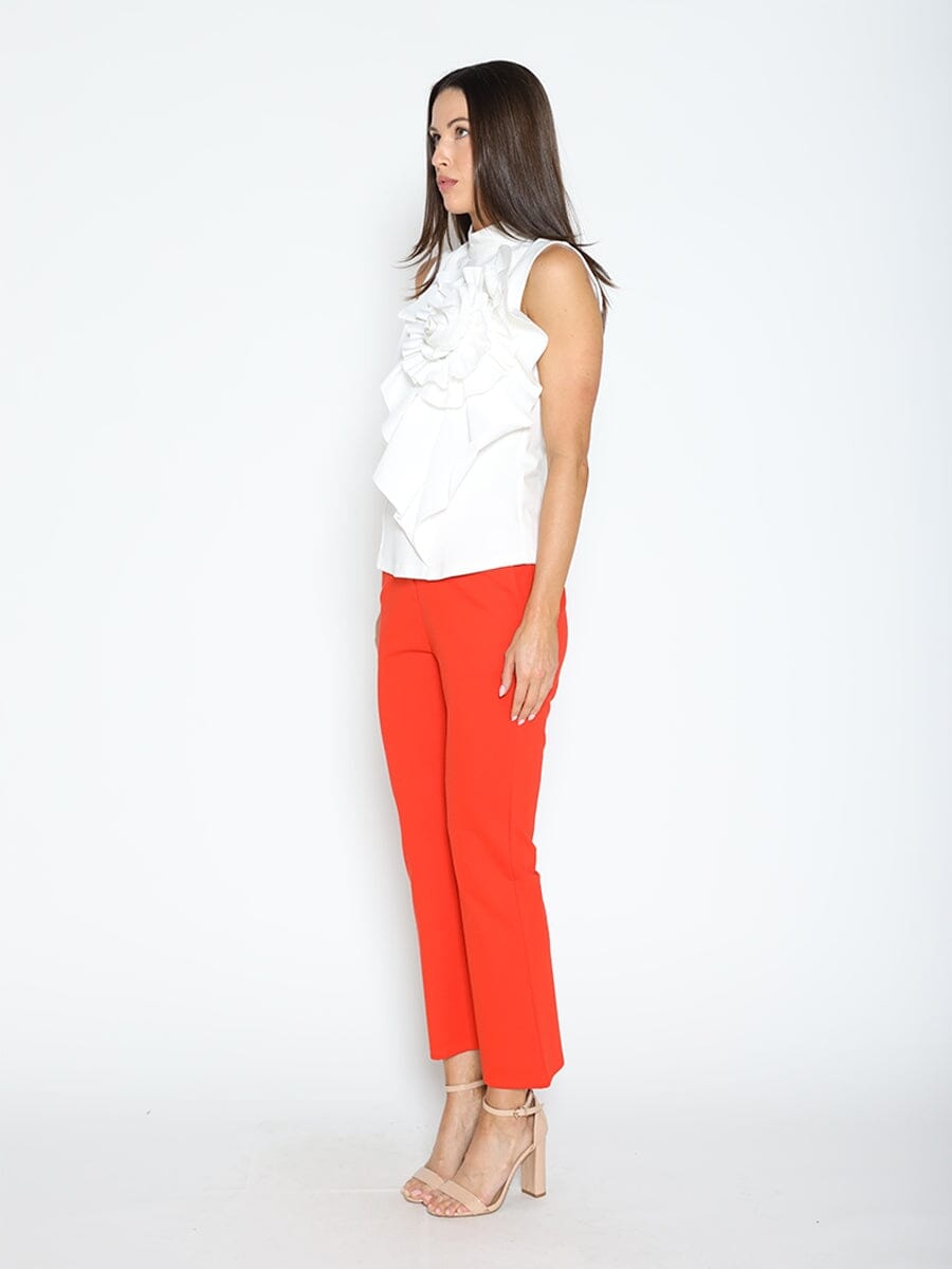 Ruffle Flower Detail Tank Top